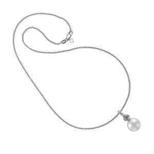 Anhänger Pearl Zirkonia mit Kette Silber 