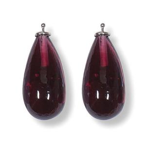 Heide Heinzendorff Einhänger Tropfen Quarz 30mm Pink 