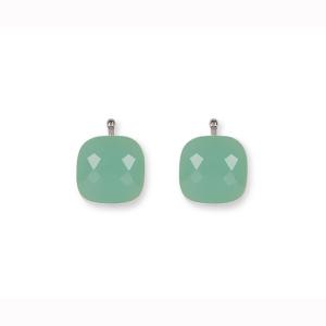 Heide Heinzendorff Einhänger Quarzglas Facette 10mm Lagune 