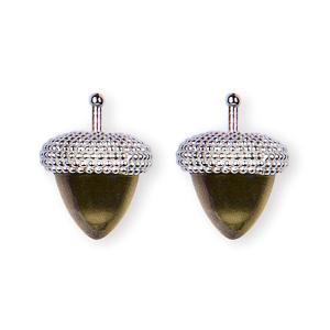 Heide Heinzendorff Einhänger Eichel Oliv 10x14mm 