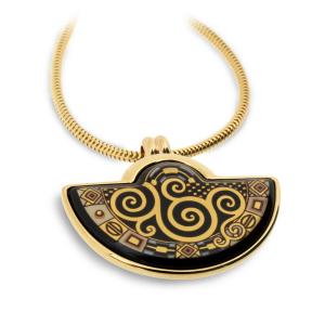 Frey Wille Anhänger HALF MOON - Gustav Klimt Goldplattierung 