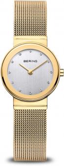 Damenuhr BERING Classic 26mm Mesh Gold 10126-334 