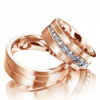 Eheringe Phantastics Damenring ohne Stein | 585 Rotgold