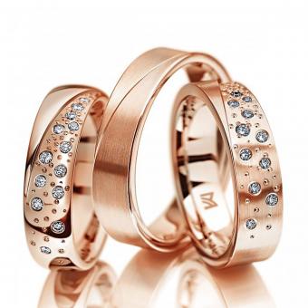 Meisterschmuck Symbolics Trauringe Damenring mit Stein | 950 Platin