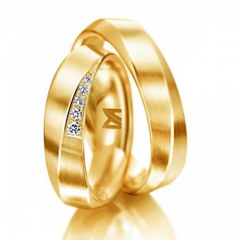 Meister Trauringe Fantasie Gelbgold 
