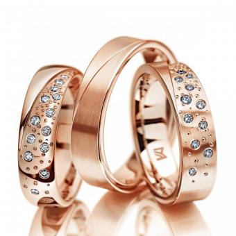 Meisterschmuck Symbolics elegant gelb Damenring mit Stein | 585 Rotgold