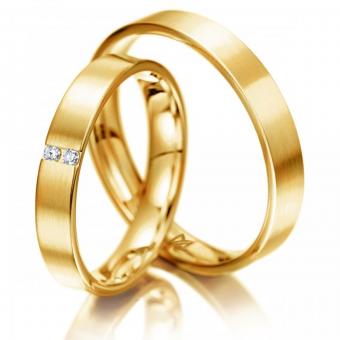 Meister Eheringe Classics Slim Damenring ohne Stein | 750 Weißgold