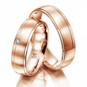 Meister Trauring Phantastic Damenring mit Stein | 950 Platin