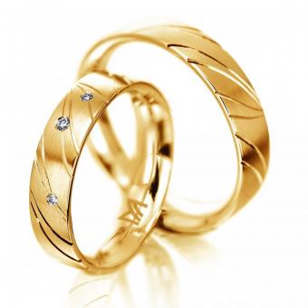 Ehering Meister Phantasie Rotgold Damenring mit Stein | 585 Gelbgold