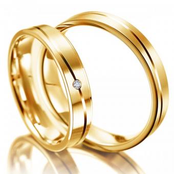 Meister Eheringe Phantastics slim Damenring ohne Stein | 585 Gelbgold