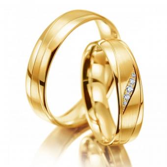 Meister Eheringe Phantastics wave Gelbgold 