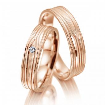 Meister Trauringe pure elegance Damenring mit Stein | 750 Rotgold