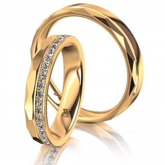 Meister Trauringe oblique band narrow 