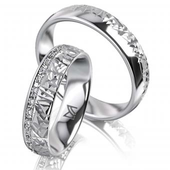 Meister Trauringe Individuals Iceberg Damenring mit Stein | 950 Platin