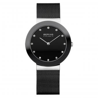 Damenuhr 11435-102 Keramik Silber Mesh 35mm BERING 