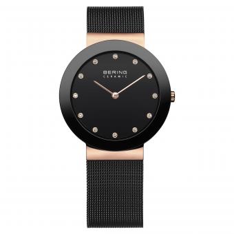 Damenuhr 11435-166 Keramik Roségold Mesh 35mm BERING 