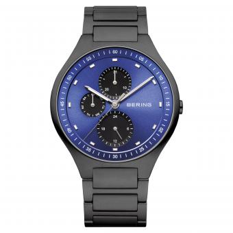 Herrenuhr BERING Full Titanium 11741-727 Blau 41mm 