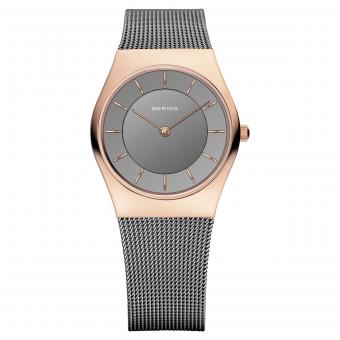 Classic BERING 11930-369 Damenuhr 30mm Grau Rosé 