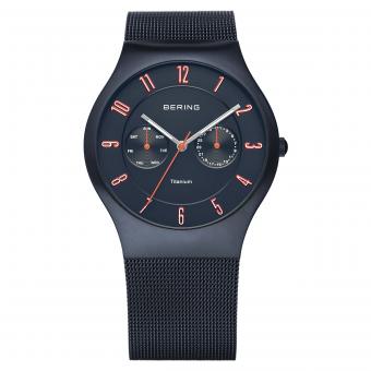 BERING 11939-393 Titanium Herrenuhr 39mm All Blue 