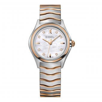 EBEL Wave Damenuhr Bicolor Rosé Perlmutt 