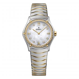 EBEL Sport Classic Damenuhr Gold Diamanten Perlmutt 