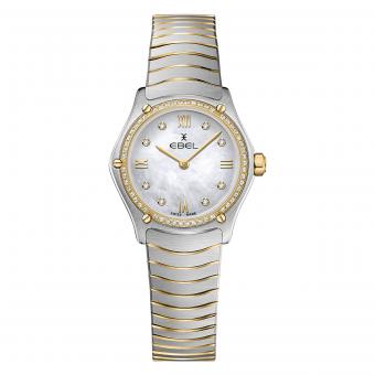 EBEL Sport Classic Damenuhr Small Gold Diamanten Perlmutt 