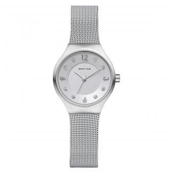 Solar Damenuhr 14427-004 BERING 27mm Perlmutt Silber 