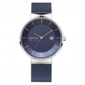 Solar Herrenuhr 14639-307 BERING 39mm Silber Blau 