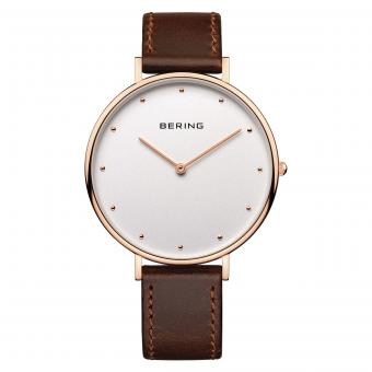 Damenuhr BERING Classic 14839-564 Rosé Silber 39mm 