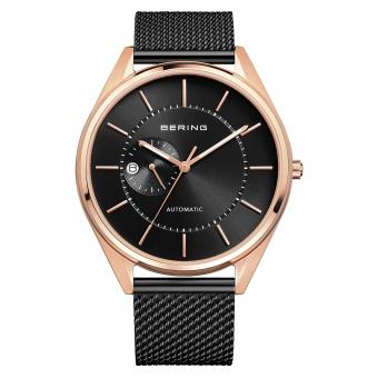 Herrenuhr Automatik 16243-166 BERING 43mm Rosé Schwarz 