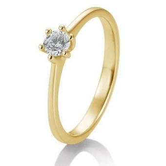 Verlobungsring 6er Krappenfassung 0,25ct 