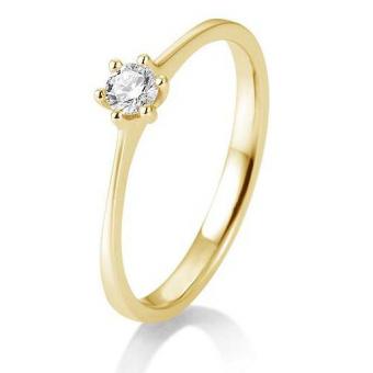 Verlobungsring 6er Krappenfassung 0,15ct 