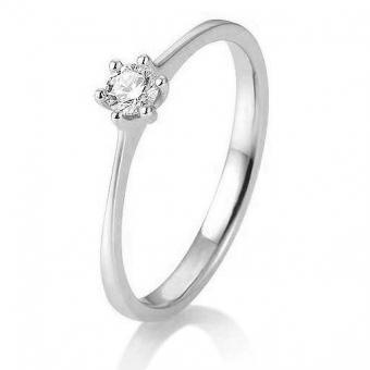 Verlobungsring 6er Krappenfassung 0,15ct 