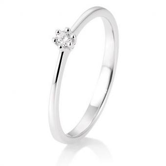 Verlobungsring 6er Krappenfassung 0,05ct 