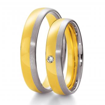 Hochzeitsringe Breuning zweifarbig 