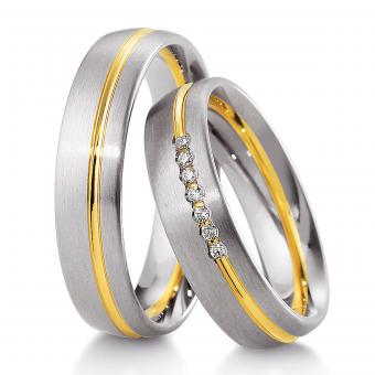 Breuning Bicolor Hochzeitsringe 