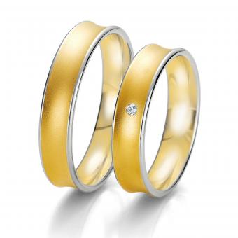 Trauringe Breuning Rainbow bicolor slim 