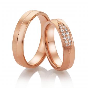 Rotgold Saint Maurice Precious Eheringe Damenring mit Stein | 333 Weissgold
