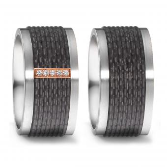 Titanfactory Paarringe Carbon Titan 