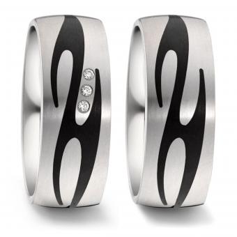 Titanfactory Freundschaftsringe Tribal Carbon 