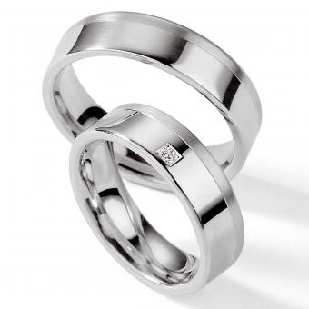 Freundschaftsringe Silber Brillant 