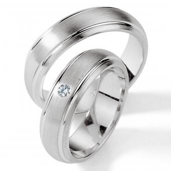 Silber Partner Ringe Damenring ohne Stein | 925 Silber