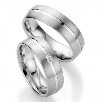 Brillant Silber Paarringe 