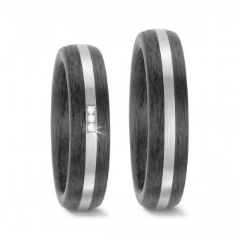 Partnerringe Palladium Titanfactory Carbon 