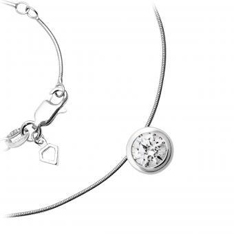 Anhänger Grand Zirkonia mit Kette Silber 