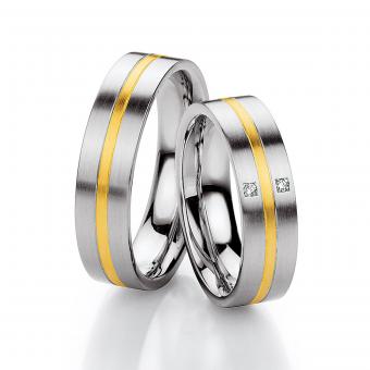 Freundschaftsringe steel-gold 
