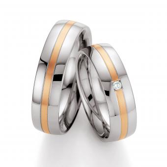 Partnerringe steel-gold 