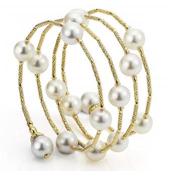 Perlenarmreif Akoya Wrap Me Gold 