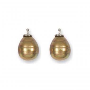 Heide Heinzendorff Einhänger Barockperlen Tropfen 12mm Bronze 