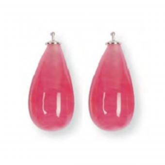 Heide Heinzendorff Einhänger Tropfen Quarz 30mm Rosa 